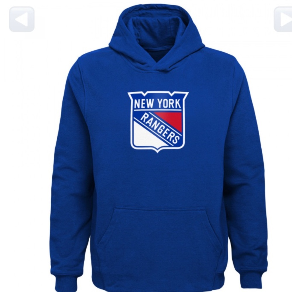 NEW YORK RANGERS pull over hoodie size L